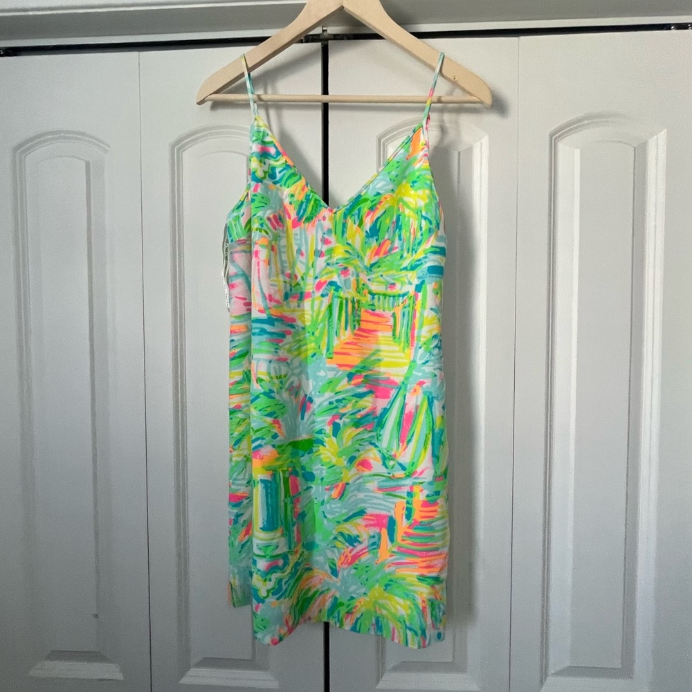 EUC Sea Salt Sand Lela Silk Dresss